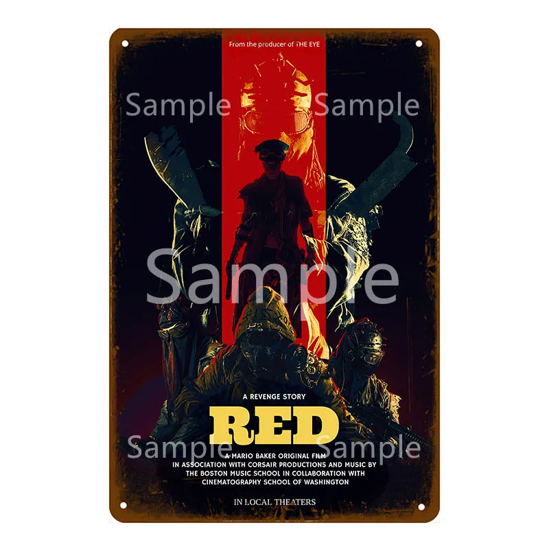 Металлическая жестяная вывеска для фильма винтажный металлический постер Ретро