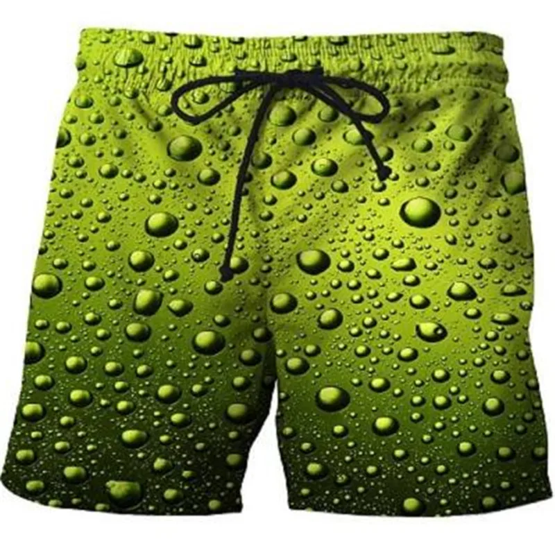 

2021 summer new men's beach pants swimming sweat pants beer shorts 3D printed surf shorts men's gym surf swimming shorts