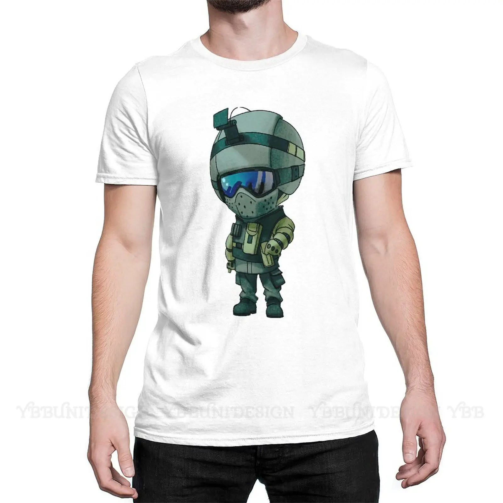 

Men T Shirts Rainbow Six Siege R6s,one Shoot One Kill Funny Tee Shirt Chibi Fuze Short Sleeve T-Shirt Pure Cotton Adult Clothing