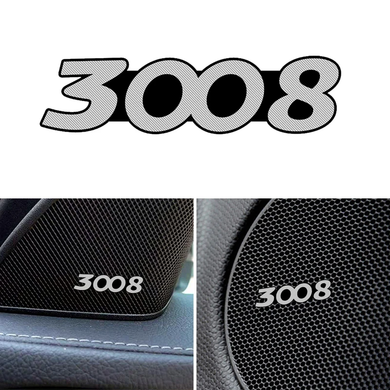 Автомобильный Стайлинг алюминиевый значок эмблемы для Peugeot 3008 206 308 207 406 407 408