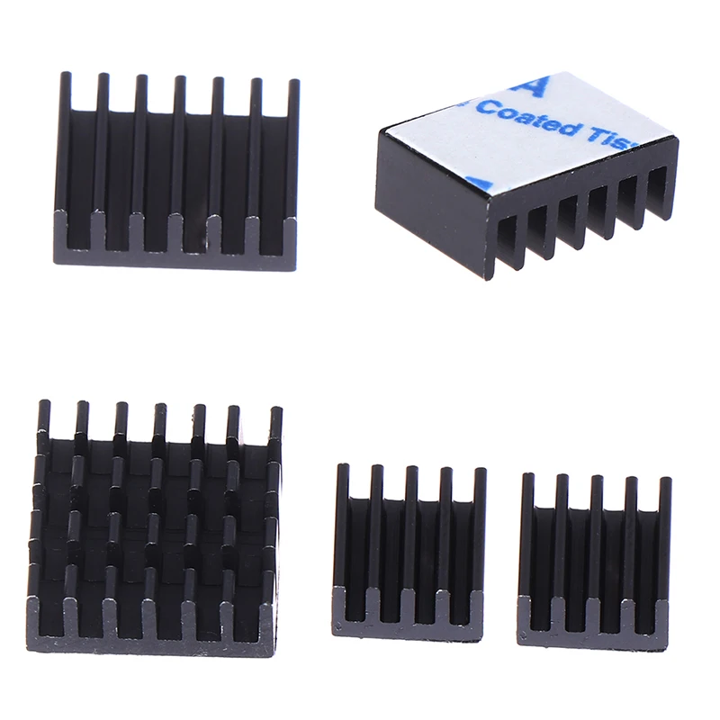 

CPU RAM LAN USB Aluminum Heat Sink Radiator Cooling for Raspberry Pi 4B