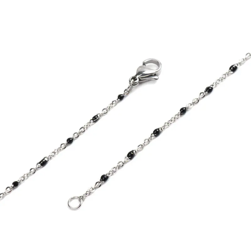 DoreenBeads цепочка из нержавеющей стали серебряное ожерелье ожерелья покрытые