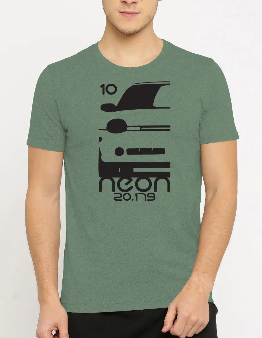 Новая модная популярная Стильная мужская футболка неоновые автомобильные
