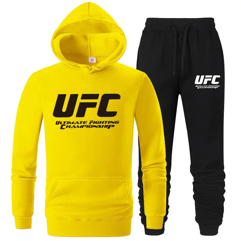 

Sportswear brand Men's and women 2 Piece Hooded Sweatshirt Fall Men's Pullover Hoodie Pants Set Printed Sportswear