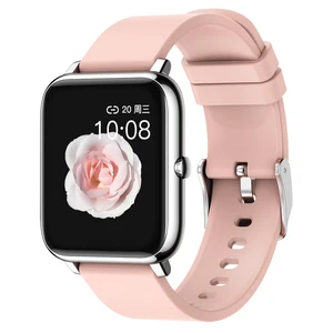 Fashion Full Touch P22 Smart Watch Square Women Men Sport Watch Electronic Ladies WristWatch For Andriod IOS Phone Clock Hours