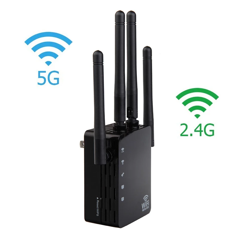 867 Мбит/с двухдиапазонный беспроводной 300G/2 4G Wifi ретранслятор 4 антенны Усилитель