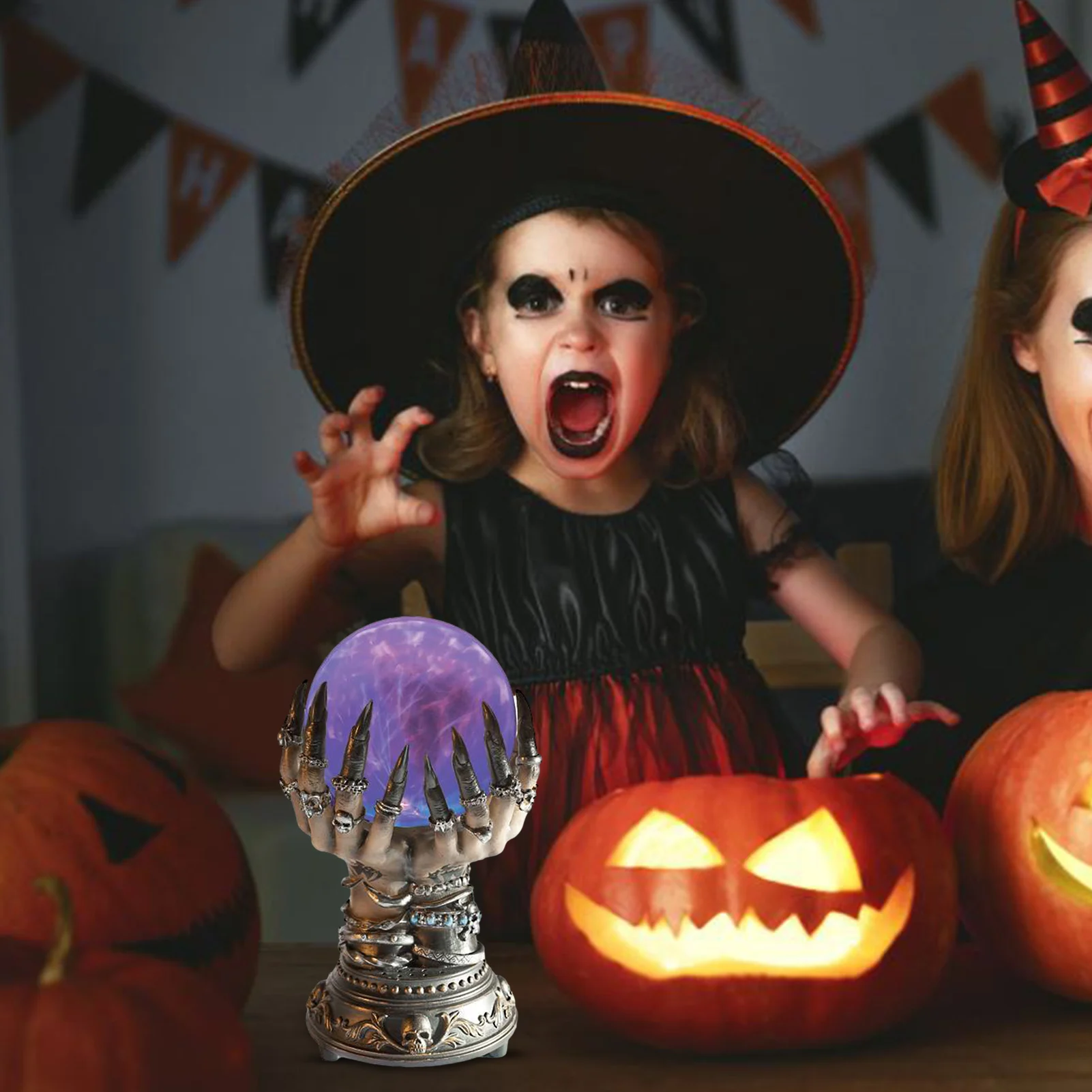 

Хэллоуин украшение в виде хрустального шара Deluxe Небесный Кристалл Global плазменный шар настольное украшение реквизит для вечеринки домашнее...