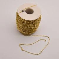 1 meterlot 1 6mm 18k brass gold plated necklace chain charms for jewelry making bulk items wholesale lots accessories ja0357