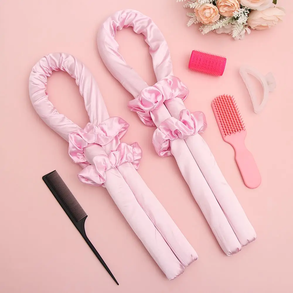 Soft Foam for Women Gril's Makeup Curling Rods ​ No Heat with Hair Clips Roller Heatless Rod Headband | Красота и здоровье