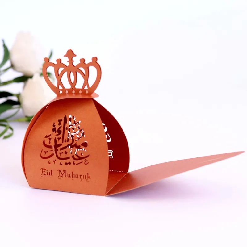 10pcs Gold Ramadan Kareem Decoration Eid Mubarak Candy Dragee Gift Box Party Favor Al-fitr Decor | Дом и сад