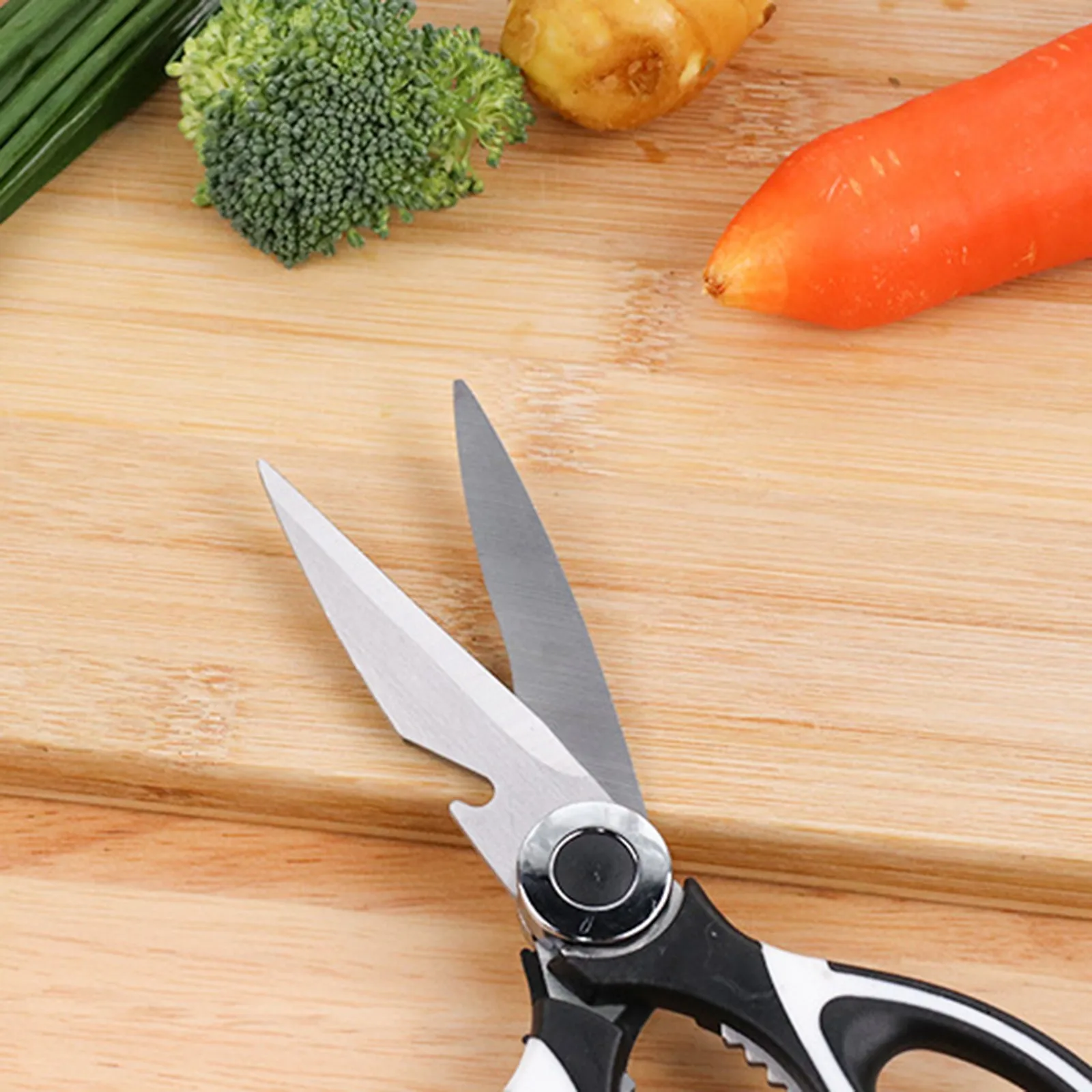 

3cr13 Stainless Steel Multifunctional Kitchen Scissors Chicken Poultry Fish Kitchen Tool Shears For Meat Barbecue Nutcracker