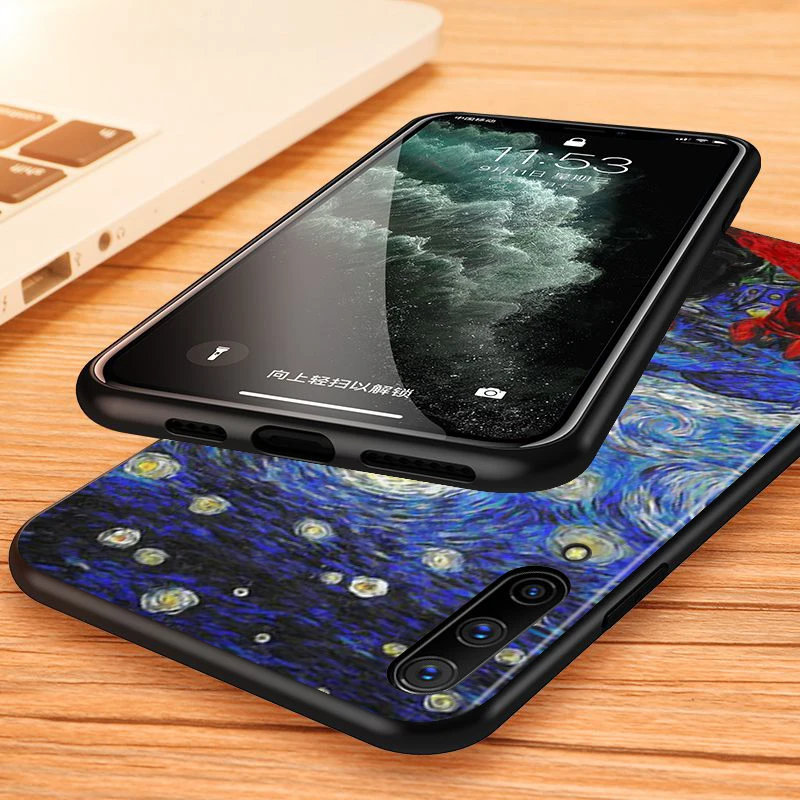 

Fashoin Van Gogh art for Samsung Galaxy A90 A80 A70S A70 A60 A50 A40 A30 A20 A10 A2 Core Black Phone Case