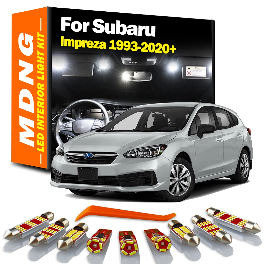 

MDNG Canbus LED Interior Map Dome Trunk Light Kit For Subaru Impreza 1993-2014 2015 2016 2017 2018 2019 2020+ Car Accessories