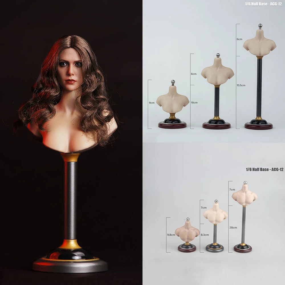 

ACGTOYS TBLeague 1/6, полуобхват груди, штатив для 12 дюймов, женская и мужская пластина/подставка для головы солдата-загара, кронштейн для основания