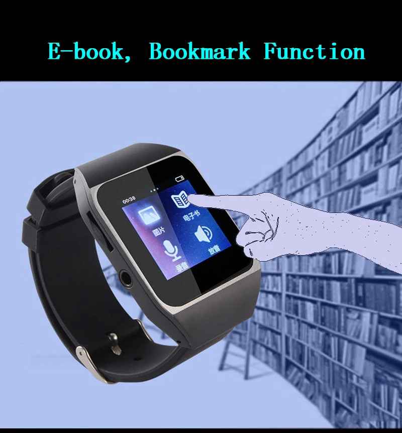 Портативный mp3 плеер с сенсорным экраном 4 ГБ 8 Bluetooth для бега спорта FM радио без