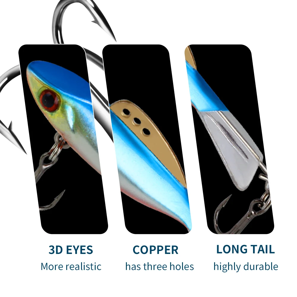 

FISH KING 1PC Winter Hard Bait Artificial Lead Jigging Ice Fishing Lure Balancer 3D Eyes Tackle Jig For Perch Pike
