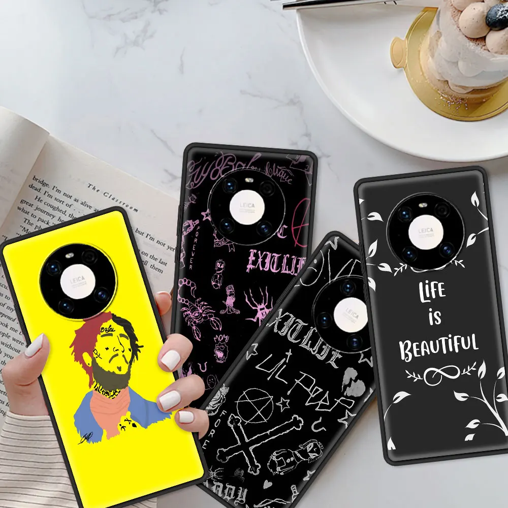 

Phone Cover For Huawei Mate 40 20 10 Pro Plus Lite TPU Softshell for HUAWEI mate 40 RS Matte Bumper Guscio lil peep