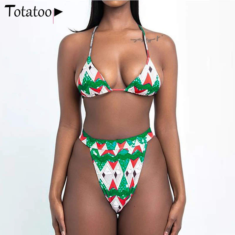 Totatoop Women 3 Piece Bikini Sets 2021 Sexy Floral Print Boho Long Cover Up Swimsuit Swimwear Bra Push Up Beachwear Cardigan