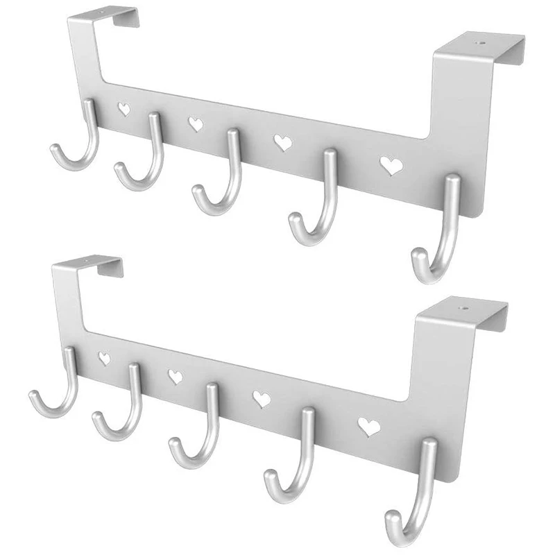 Модные 2 упаковки крючки на крючках дверных без гвоздей вешалок стену для пальто