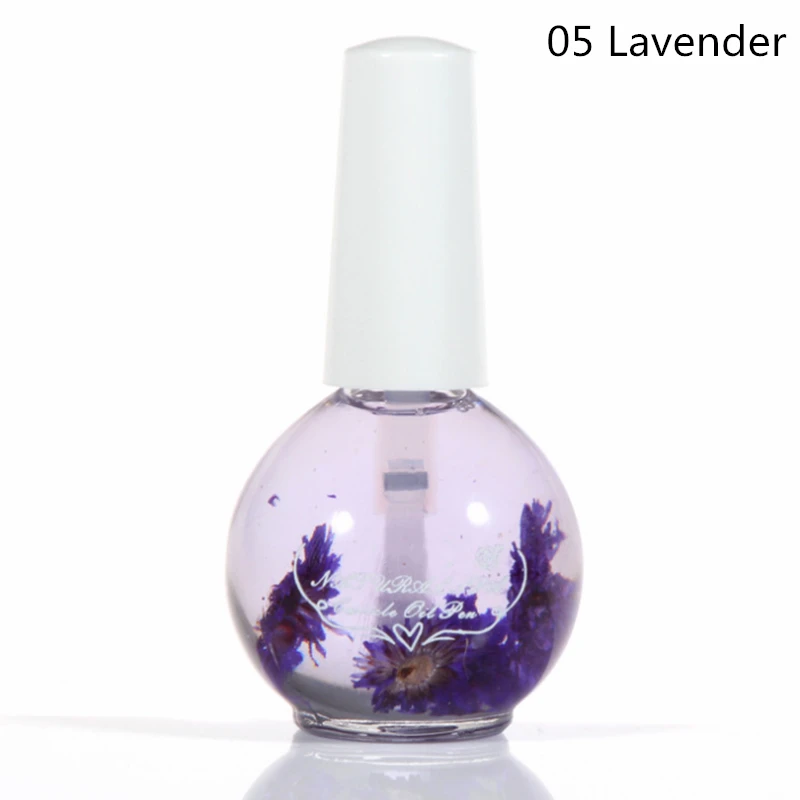 05 15ml Dried Flowers Nail Softener Nutritional Oil Cuticle Revitalizer Polish Repair Nail Skin Protector Treatment Nail Art Care - Цвет: 05