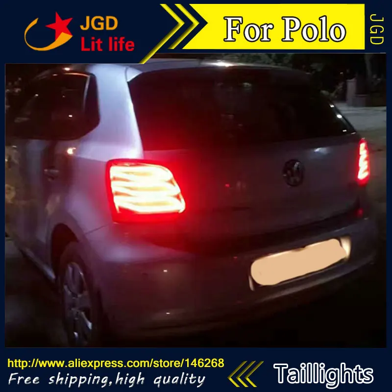 Задние фонари для стайлинга автомобиля VW Volkswagen Polo 2011 2016 задние светодиодный