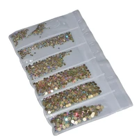 1584pcs multi size crystal manicure rhinestones nail decoration strass charms stones for 3d designs nails accessoires