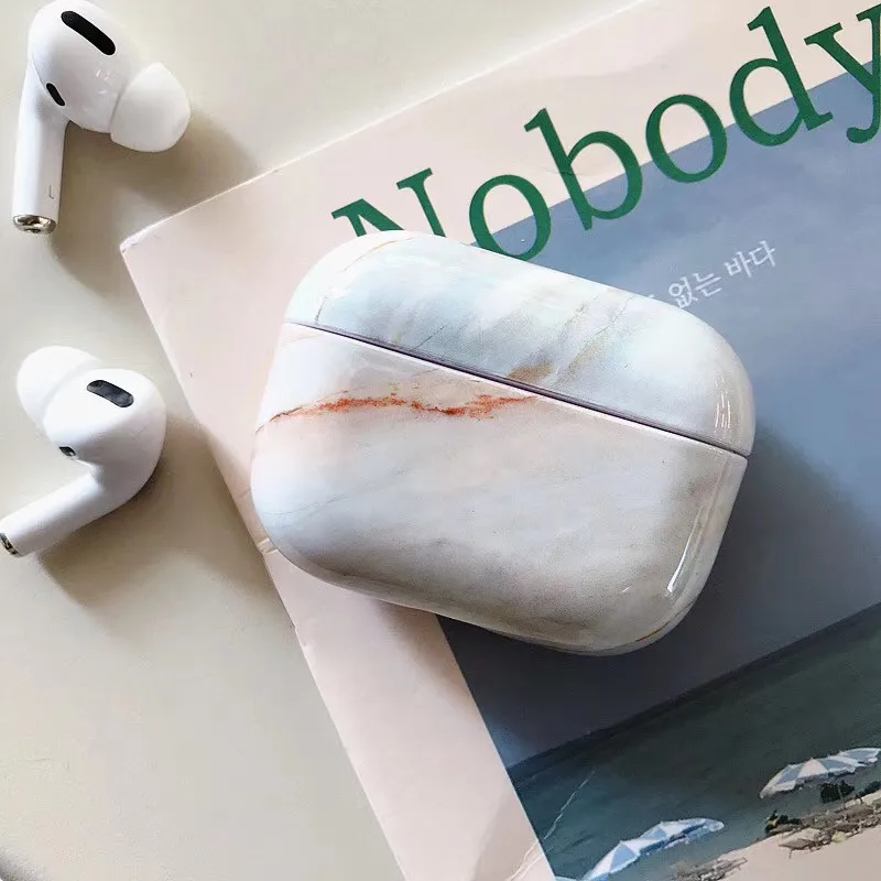 Мраморный чехол для Airpods Pro, чехол для беспроводных Bluetooth наушников, чехол для Airpod 3, чехол для Apple Air Pods Pro, Fundas Coque