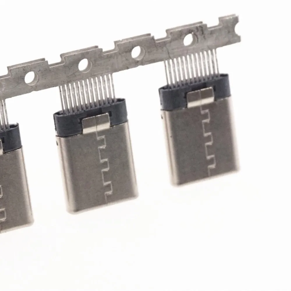 100 шт. USB 3 1 разъемом Type C 24 Pin типа папа сосуд преддошкольного возраста Штанины