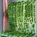 Искусственные растения 2,2 м, искусственный венок из зеленых листьев плюща, искусственная Виноградная лоза, партеноисса, листва зеленого плюща, украшение для дома, свадьбы, бара