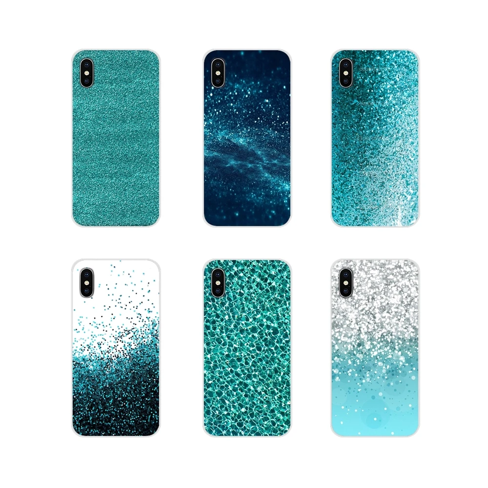 Изумительные Синие Блестящие Чехлы для сотовых телефонов Huawei G7 G8 P7 P8 P9 P10 P20 P30 Lite