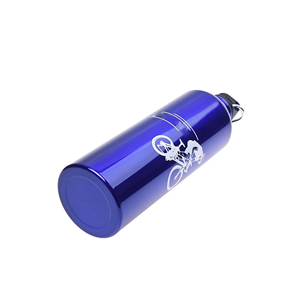 

Mountain Bike Bicycle Cycling Aluminum Alloy Water Drink Bottle+Carabiner Outdoor Sports Portable Kettle Water Bottle Drinkware