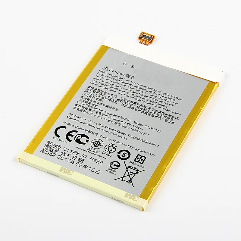 100% оригинал 3330mAh C11P1325 батарея для Asus ZenFone 6 A600 A600CG T00G A601CG высокое качество + номер