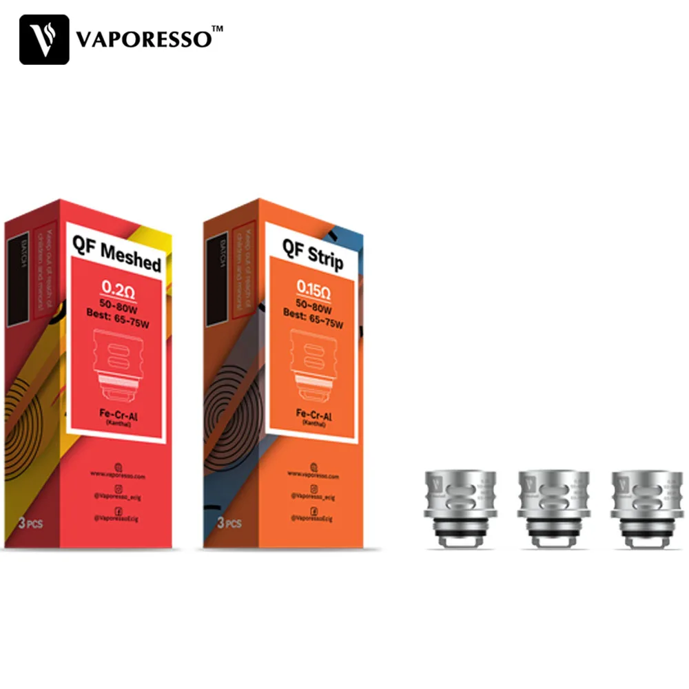 3 шт./упак. спираль Vaporesso QF Strip 0.15ohm сетка 0.2ohm для замены SKRR S танк Атомайзеры Core E cig