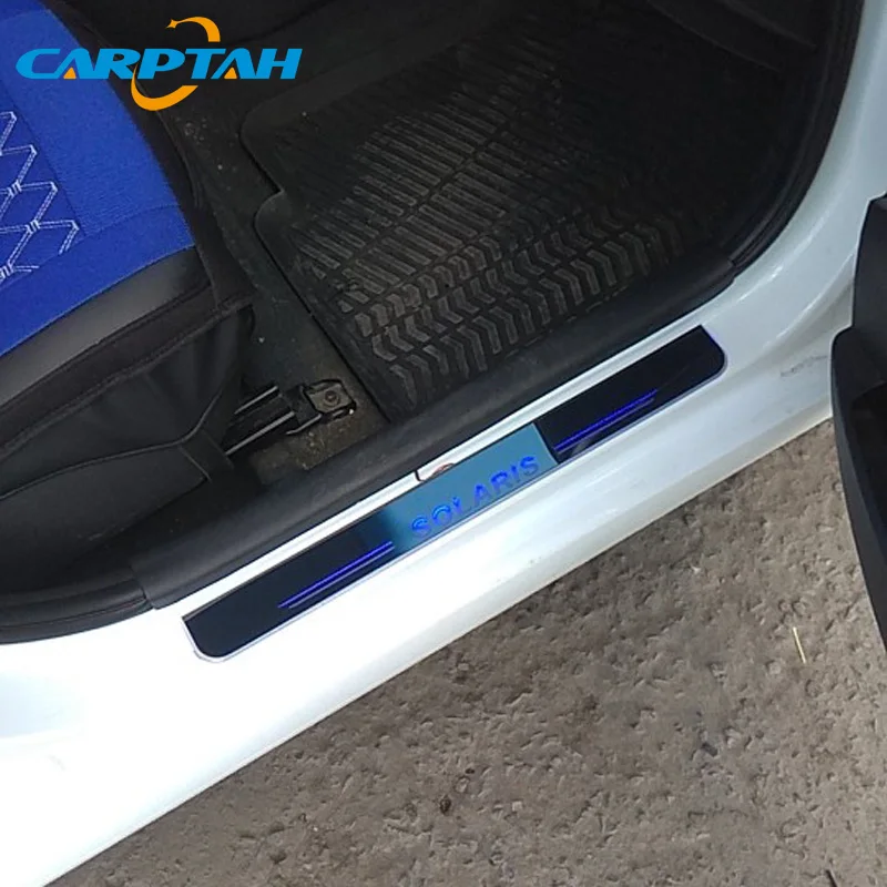 Carptah Trim Pedal светодиодный автомобильный светильник Накладка для порога тропа