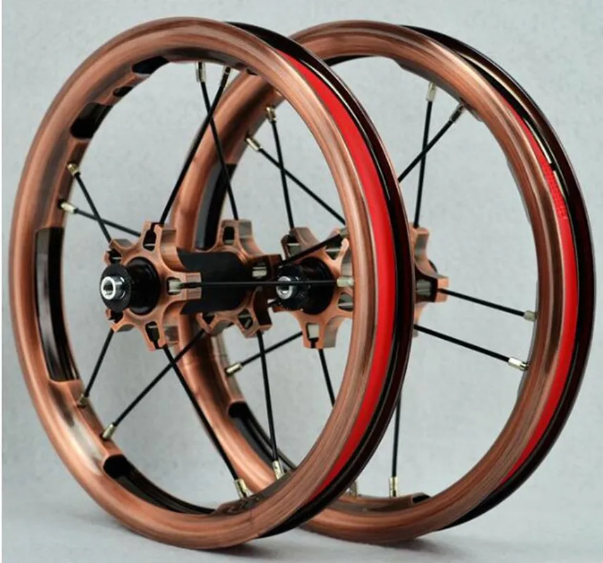 Комплект колес для детского раздвижного велосипеда PASAK 12 дюймов 85 95 мм бронзовый