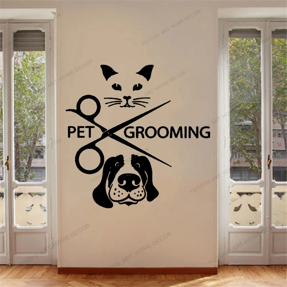 

Настенная Наклейка для салона ухода за собакой, s обои, домашний декор, настенная Съемная Наклейка на стену, подарок, Настенная Наклейка cx3,5