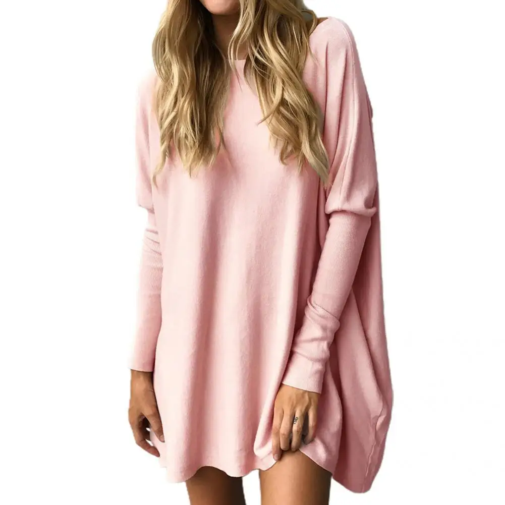 

2021 Autumn Winter Women Pullover Tops Solid Color Women Blouse Long Sleeve Top O Neck Long Pullover Streetwear Female Clothes