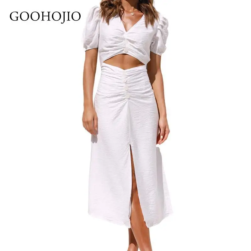 

GOOHOJIO 2021 New Spring and Autumn Fashionable Women Dress Sets Temperament Dress Sets for Women Holiday Casual Chic Set Women