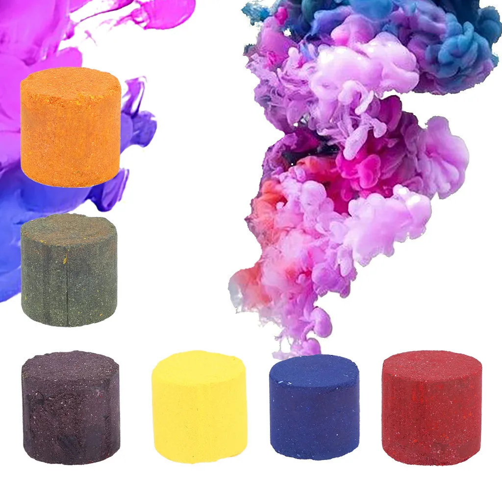 

3pcs Colorful Smoke Cake Spray Smoke Effect Round Bomb Party Stage Studio Photography Props Magic Light Fog Smoke Cake Halloween