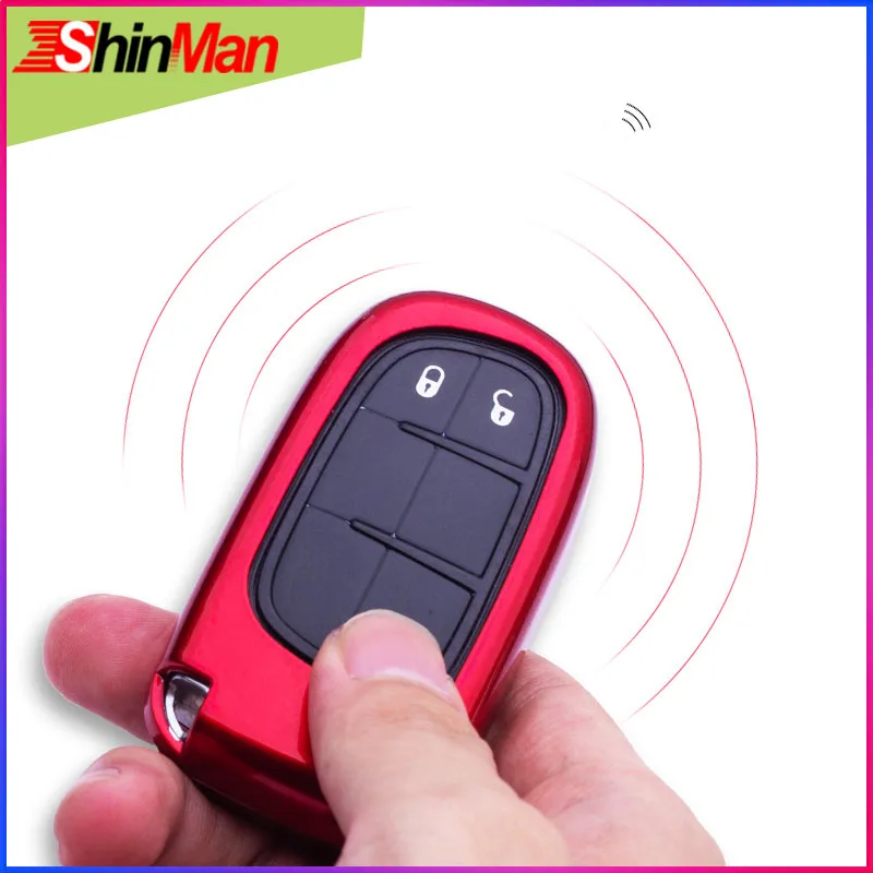 ShinMan Fashion 2 3 4 Button ABS Paint Remote key CAR Cover Case For Jeep Cherokee Liberty Renegade Dodge Fit | Автомобили и