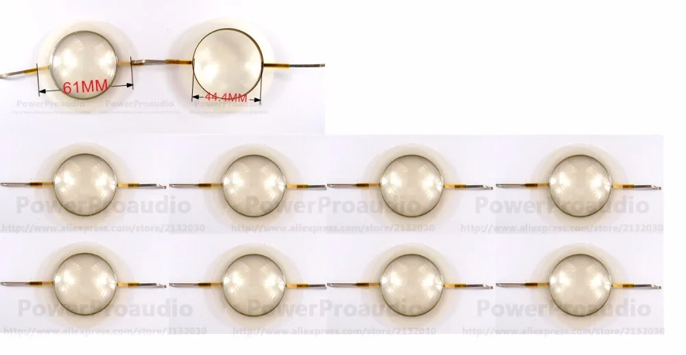 10 шт. 44 4 мм 5 плоская алюминиевая проволочная диафрагма твитера звуковая катушка