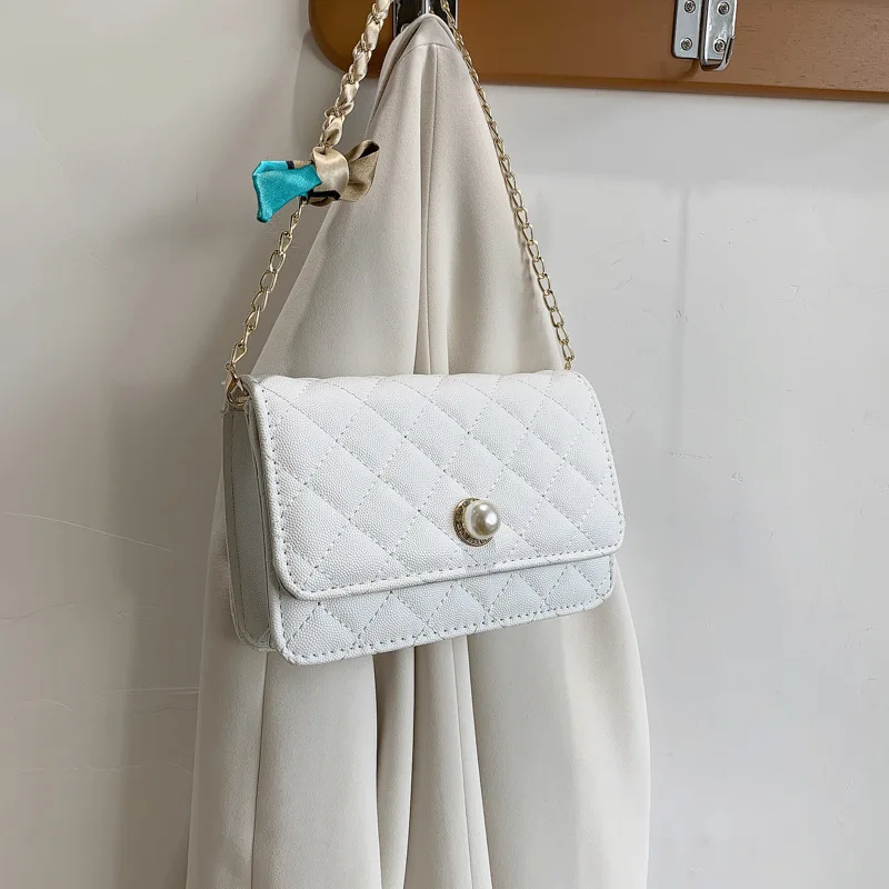 

Женская мини-сумка на цепочке, маленькая квадратная Повседневная Диагональная Сумка через плечо в Корейском стиле, лето 2021