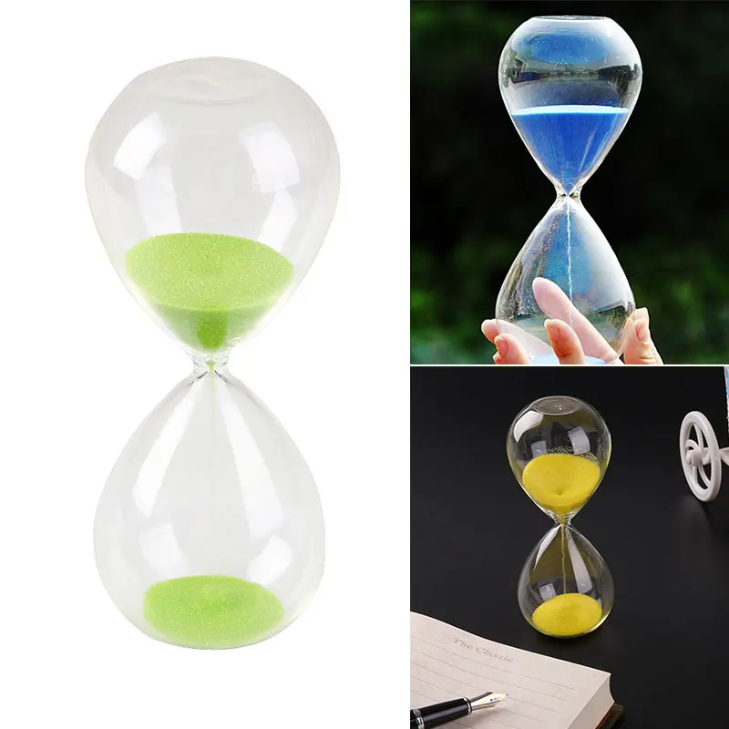 Песочные часы с таймером песочные цветным дизайном для украшения стола подарок
