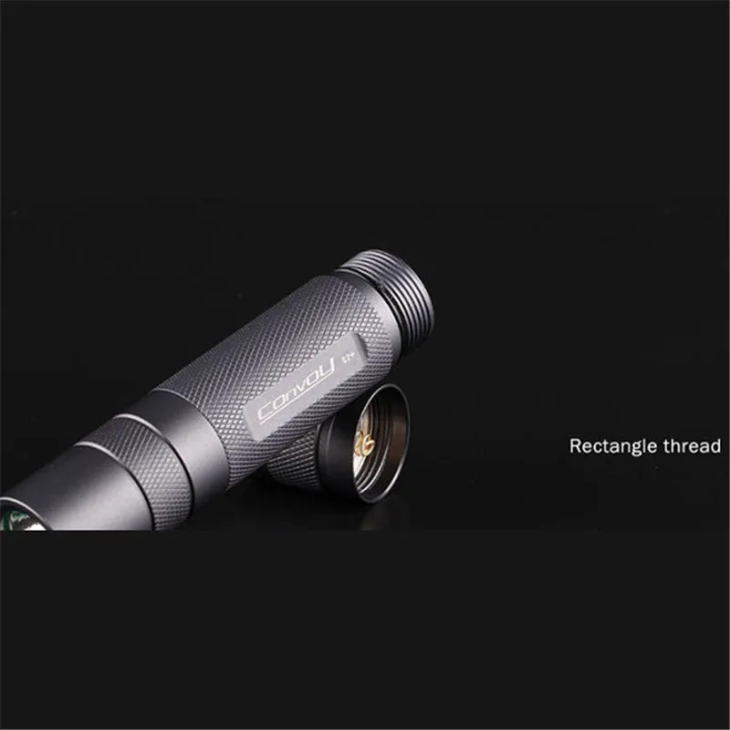 Конвой S2+ серый L2 7135x4 3/5 режимов Повседневный светодиодный фонарь 18650 для фонарь для туризма, охоты Фонари Портативный ночной Светильник