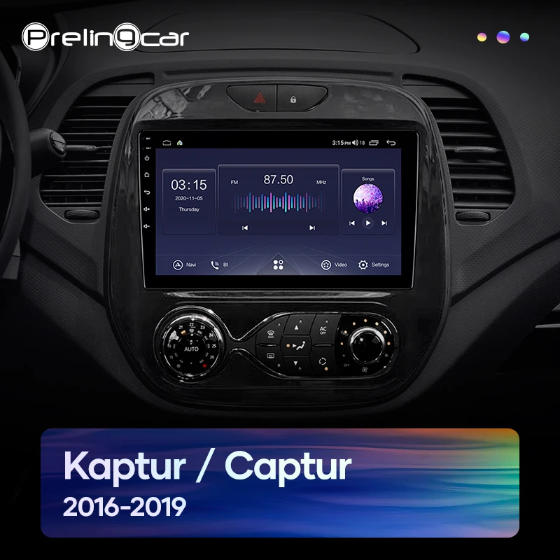 Автомагнитола для Renault Kaptur Captur 2016-2019 стерео-приемник на платформе Android 10 с