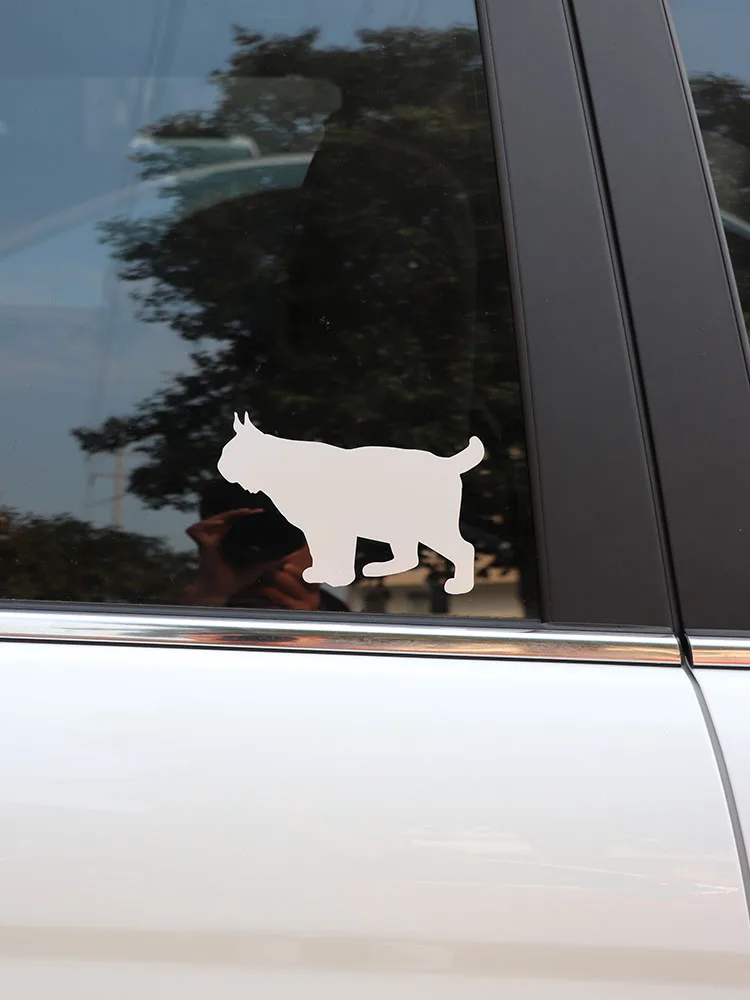 

ZTTZDY 16.1*10.6CM Walking cat Car Sticker Cool. Cool Cat Vinyl Decal Black/Silver ZJ4-0093