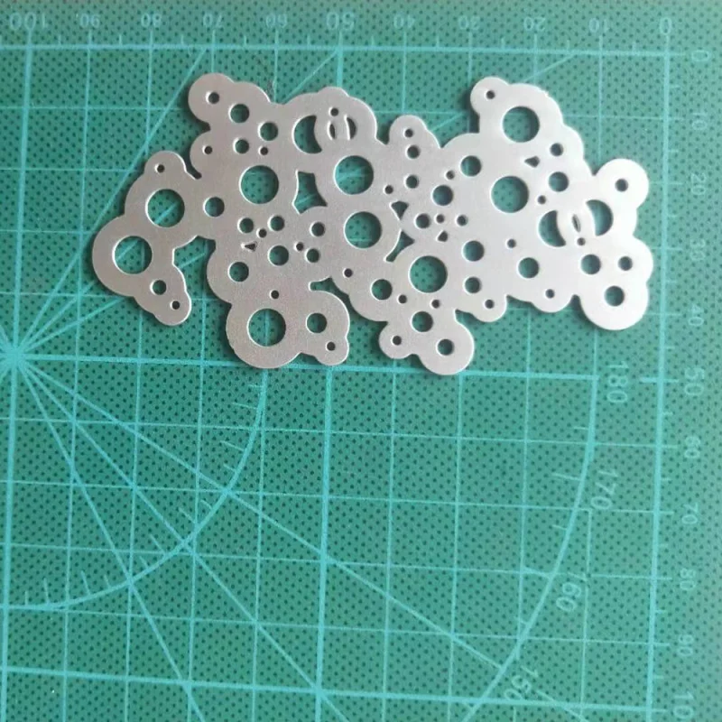 Circle Stencil Craft Metal Cutting Dies DIY Paper Cutter Cutting Dies Bubble Frame Photo Album Stamping Scrapbook Home Decor