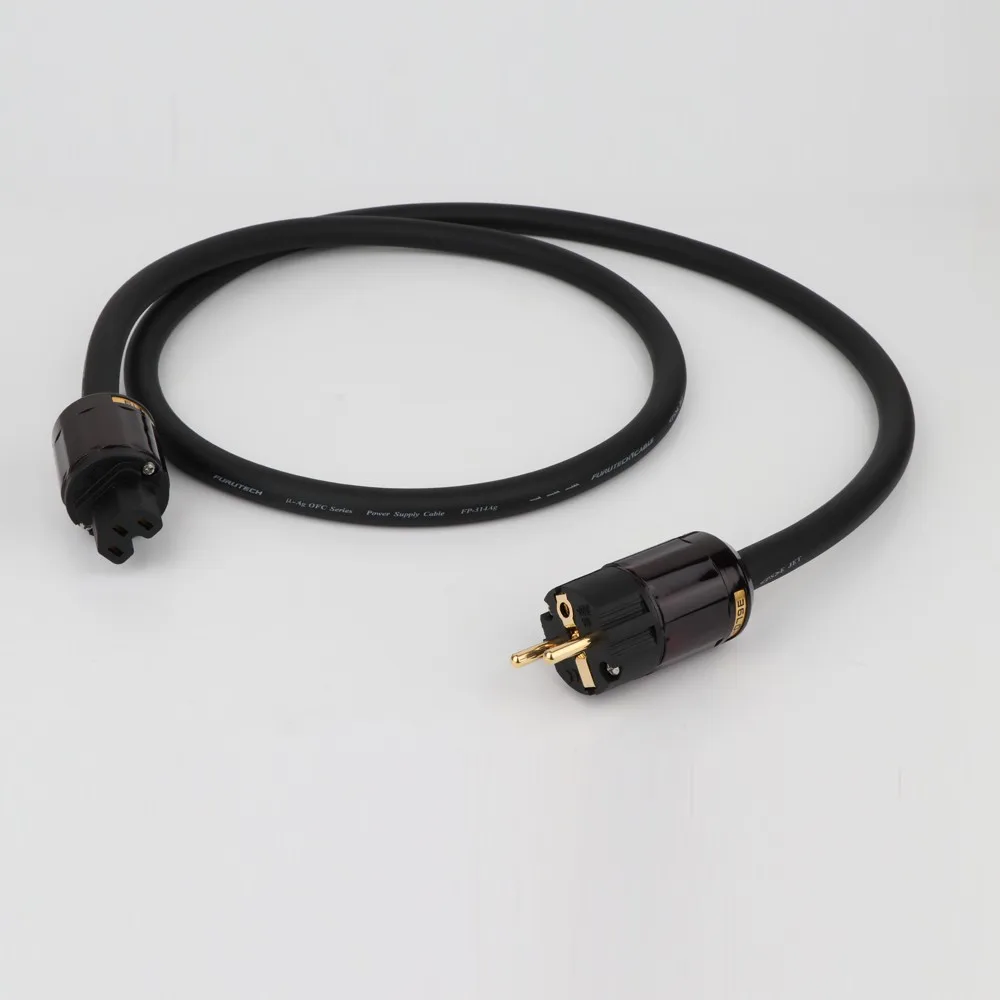 Высококлассный Hi Fi усилитель FURUTECH FP 314Ag audio OFC чистая медь Schuko Euro EU + IEC AC женский