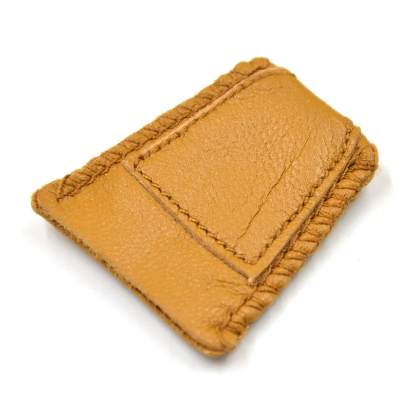 Наперсток для монет из синтетической кожи с металлическим наконечником