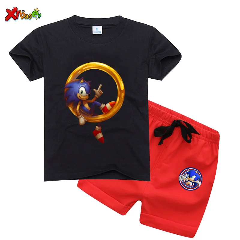 

Kids Clothes Set Boys Summer Children Clothing T Shirt+Short Pant 2 PCS Sets Toddler Baby Girls Cotton Sets Cartoon Sport Suits